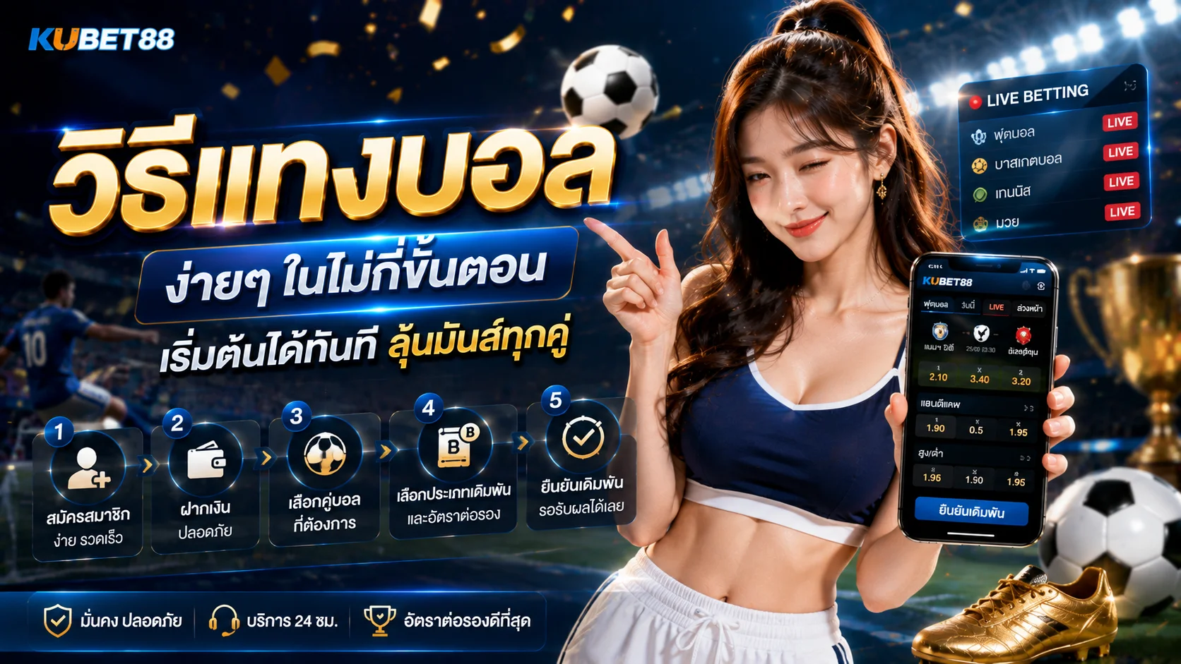วิธีแทงบอล คืออะไร ทำความเข้าใจราคาบอล ตลาดเดิมพัน และขั้นตอนก่อนเริ่ม
